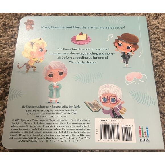 Little Brown and Company The Golden Girls Goodnight Girls Board Book - Picture 3 of 3